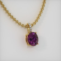 4.27 Ct. Gemstone Pendant, 14K Yellow Gold 2
