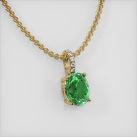 2.03 Ct. Gemstone Pendant, 14K Yellow Gold 2