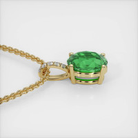 2.03 Ct. Gemstone Pendant, 14K Yellow Gold 3