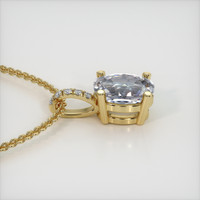 1.40 Ct. Gemstone Pendant, 14K Yellow Gold 3