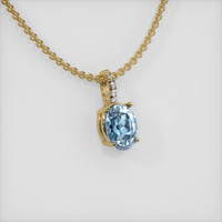 1.85 Ct. Gemstone Pendant, 14K Yellow Gold 2