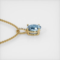 1.85 Ct. Gemstone Pendant, 14K Yellow Gold 3