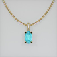 0.31 Ct. Gemstone Pendant, 14K Yellow Gold 1