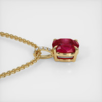 2.52 Ct. Ruby Pendant, 14K Yellow Gold 3