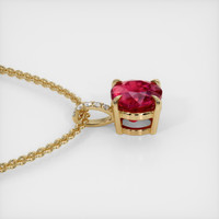 1.51 Ct. Ruby Pendant, 14K Yellow Gold 3