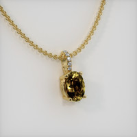 1.15 Ct. Gemstone Pendant, 18K Yellow Gold 2