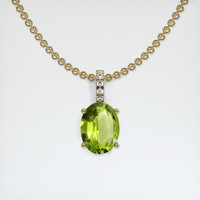 1.47 Ct. Gemstone Pendant, 18K Yellow Gold 1