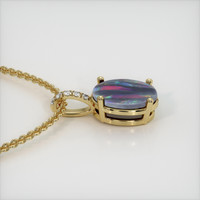 0.85 Ct. Multi Color Opal Pendant, 18K Yellow Gold 3