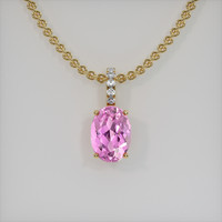 2.16 Ct. Gemstone Pendant, 18K Yellow Gold 1