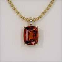 7.35 Ct. Gemstone Pendant, 18K Yellow Gold 1