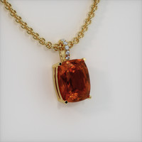 7.35 Ct. Gemstone Pendant, 18K Yellow Gold 2