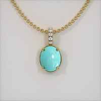 1.09 Ct. Gemstone Pendant, 18K Yellow Gold 1