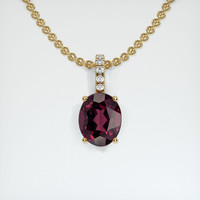 2.83 Ct. Gemstone Pendant, 18K Yellow Gold 1