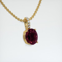 2.83 Ct. Gemstone Pendant, 18K Yellow Gold 2