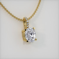 1.40 Ct. Gemstone Pendant, 18K Yellow Gold 2