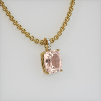 4.88 Ct. Gemstone Pendant, 18K Yellow Gold 2