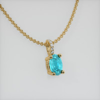 0.31 Ct. Gemstone Pendant, 18K Yellow Gold 2