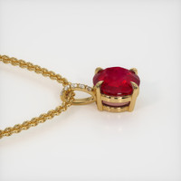 2.76 Ct. Ruby Pendant, 18K Yellow Gold 3