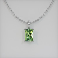 0.78 Ct. Gemstone Pendant, Platinum 950 1