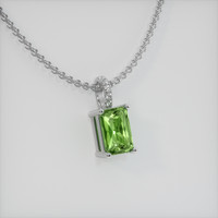 0.78 Ct. Gemstone Pendant, Platinum 950 2