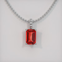 0.66 Ct. Gemstone Pendant, Platinum 950 1