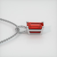 0.66 Ct. Gemstone Pendant, Platinum 950 3