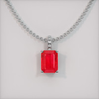1.91 Ct. Ruby Pendant, Platinum 950 1