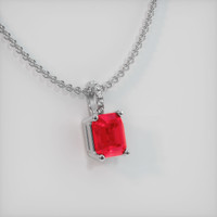 1.14 Ct. Ruby Pendant, Platinum 950 2