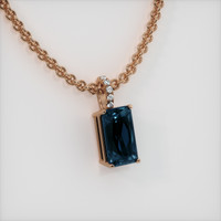 6.90 Ct. Gemstone Pendant, 14K Rose Gold 2