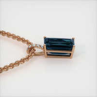 6.90 Ct. Gemstone Pendant, 14K Rose Gold 3