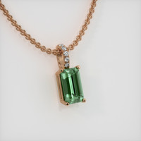 2.07 Ct. Gemstone Pendant, 14K Rose Gold 2