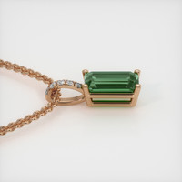 2.07 Ct. Gemstone Pendant, 14K Rose Gold 3