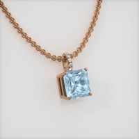 2.78 Ct. Gemstone Pendant, 14K Rose Gold 2