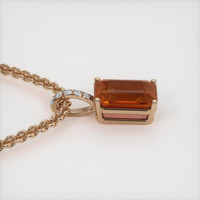 4.55 Ct. Gemstone Pendant, 14K Rose Gold 3