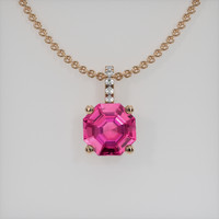 0.81 Ct. Gemstone Pendant, 14K Rose Gold 1