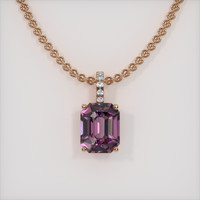 2.80 Ct. Gemstone Pendant, 14K Rose Gold 1