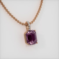 2.80 Ct. Gemstone Pendant, 14K Rose Gold 2