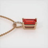 0.66 Ct. Gemstone Pendant, 14K Rose Gold 3