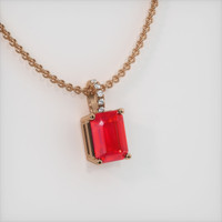 1.91 Ct. Ruby Pendant, 14K Rose Gold 2