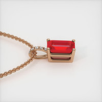 1.91 Ct. Ruby Pendant, 14K Rose Gold 3