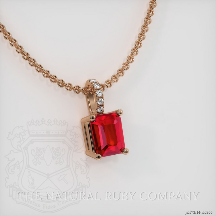 Ruby Pendant 1.05 Ct. 14K Rose Gold | The Natural Ruby Company