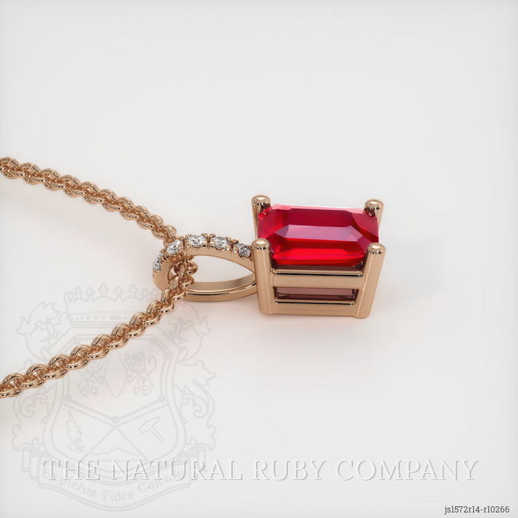Ruby Pendant 1.05 Ct. 14K Rose Gold | The Natural Ruby Company
