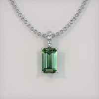 2.07 Ct. Gemstone Pendant, 14K White Gold 1