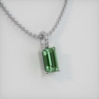 2.07 Ct. Gemstone Pendant, 14K White Gold 2