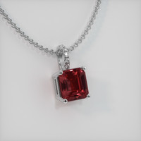1.71 Ct. Gemstone Pendant, 14K White Gold 2