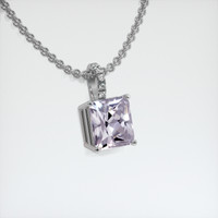 3.43 Ct. Gemstone Pendant, 14K White Gold 2