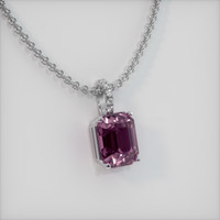 2.80 Ct. Gemstone Pendant, 14K White Gold 2