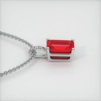 1.91 Ct. Ruby Pendant, 14K White Gold 3