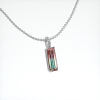 2.11 Ct. Gemstone Pendant, 18K White Gold 2