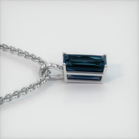 6.90 Ct. Gemstone Pendant, 18K White Gold 3